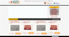 Desktop Screenshot of electricblanketsindia.com