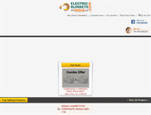 Tablet Screenshot of electricblanketsindia.com